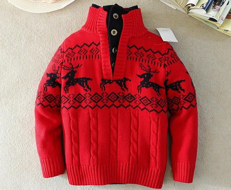 Fashion Warm Turtleneck Cotton Boy's Sweater - Stylus Kids