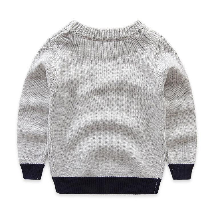 Cotton O-Neck Sweater for Boys - Stylus Kids