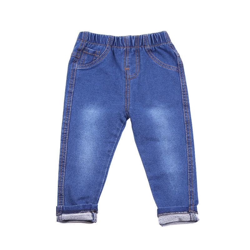 Boy's Bright Cotton Pants with Elastic Waist - Stylus Kids