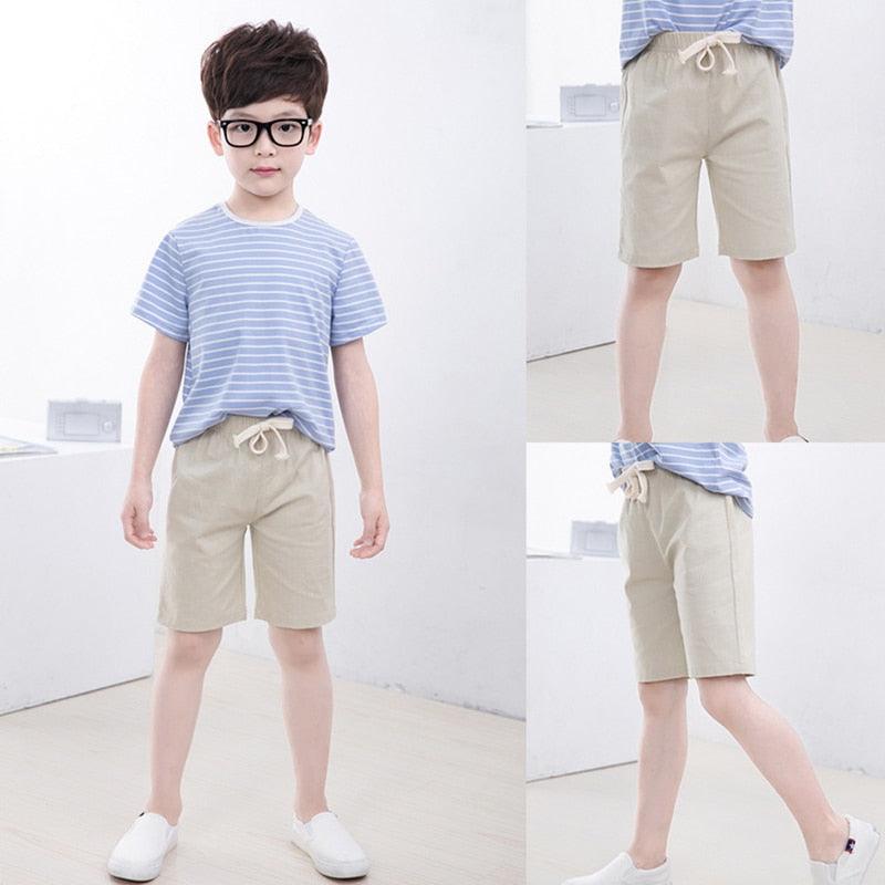 Boys' Light Linen Shorts - Stylus Kids