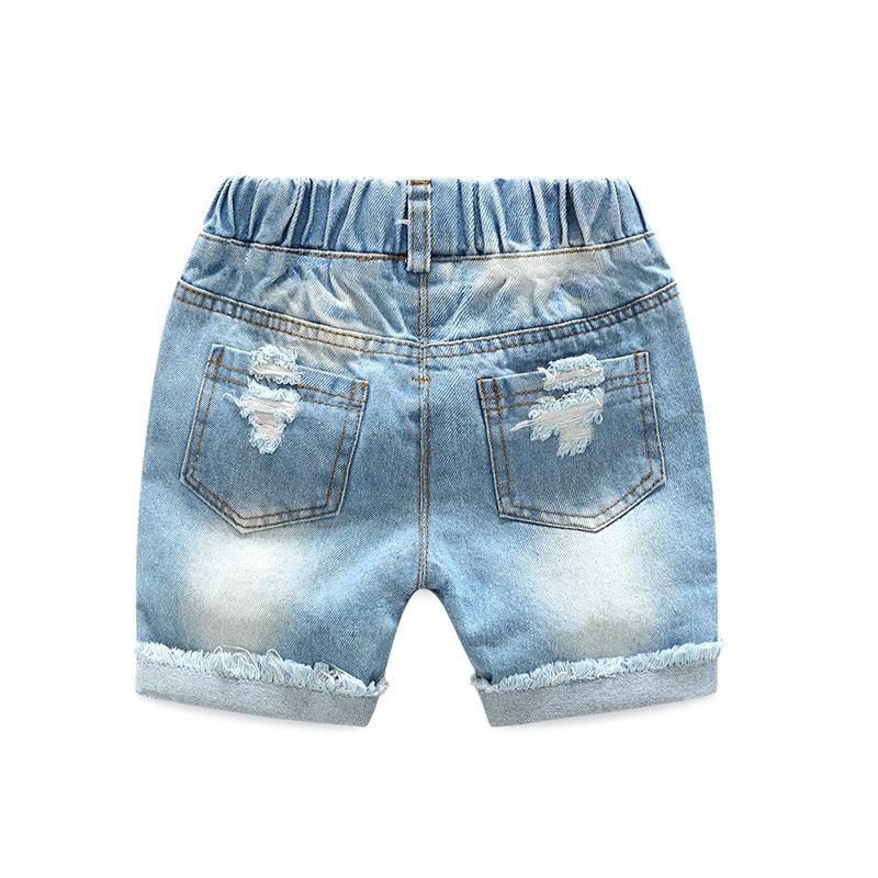 Boy's Holes Jeans Shorts - Stylus Kids