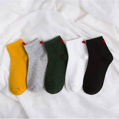 Heart Patterned Colorful Socks For Teens - Stylus Kids