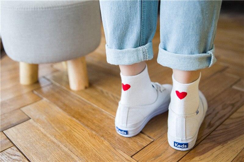 Heart Patterned Colorful Socks For Teens - Stylus Kids