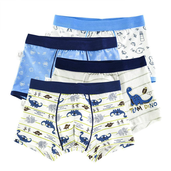 Trendy Cartoon Print Cotton Underwear for Boys - Stylus Kids