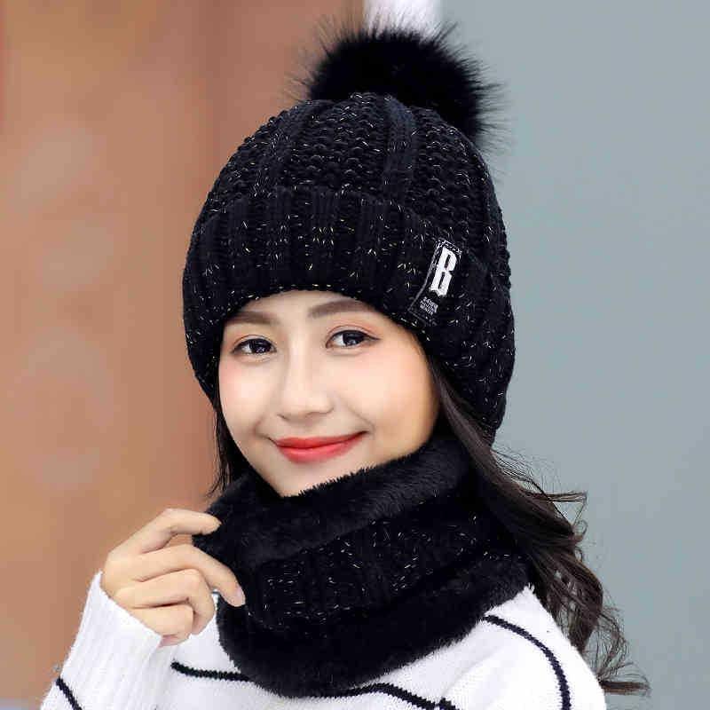 Girls Winter Knitted Beanies Hat Set - Stylus Kids