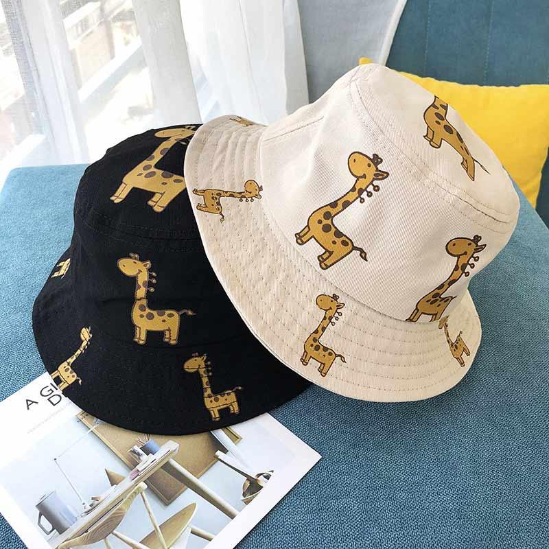 Cartoon Giraffe Printed Sun Hat for Kids - Stylus Kids