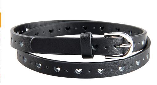 Girls Heart Printed Leather Belt - Stylus Kids