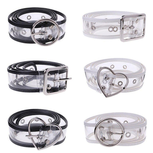 Transparent Heart Buckle Belt - Stylus Kids