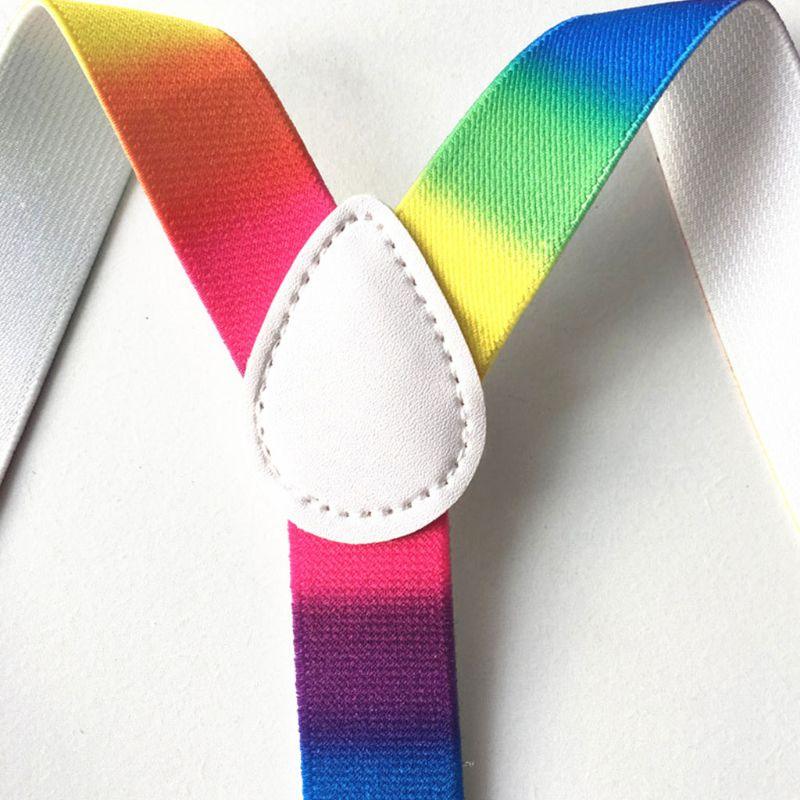 Rainbow Printed Adjustable Suspender Belt - Stylus Kids
