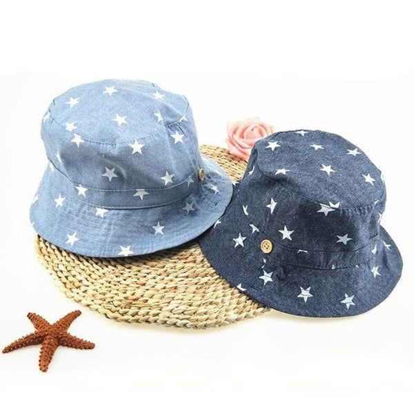 Soft Cotton Baby's Bucket Hat with Star Pattern - Stylus Kids
