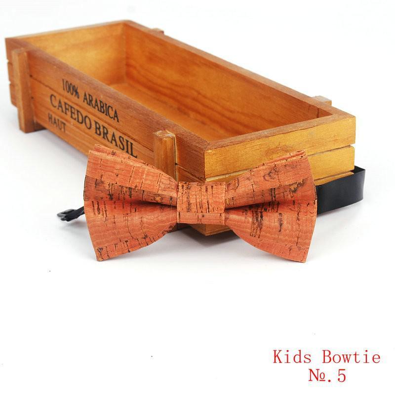 Boy's Natural Cork Bow Tie - Stylus Kids