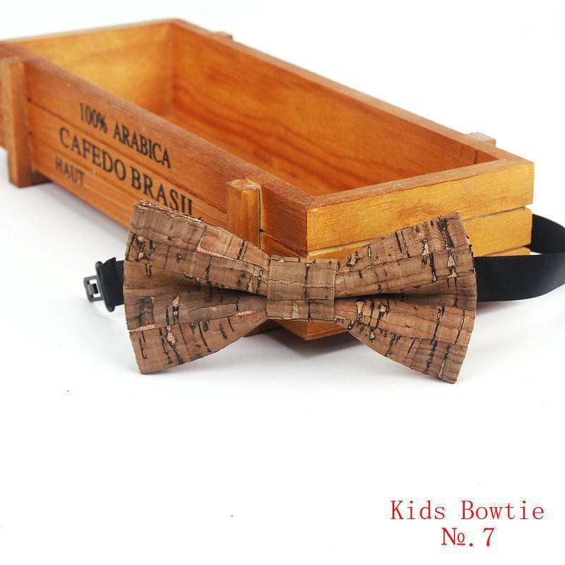 Boy's Natural Cork Bow Tie - Stylus Kids