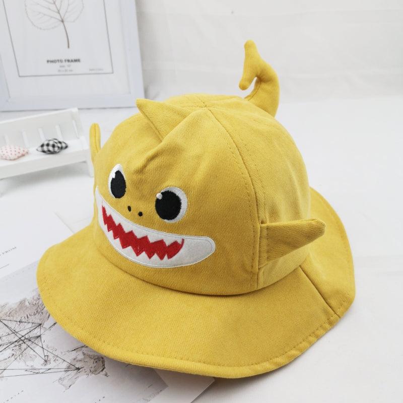 Kid's Cartoon Shark Style Cotton Bucket Hat - Stylus Kids