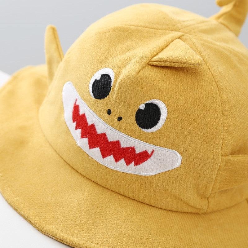 Kid's Cartoon Shark Style Cotton Bucket Hat - Stylus Kids