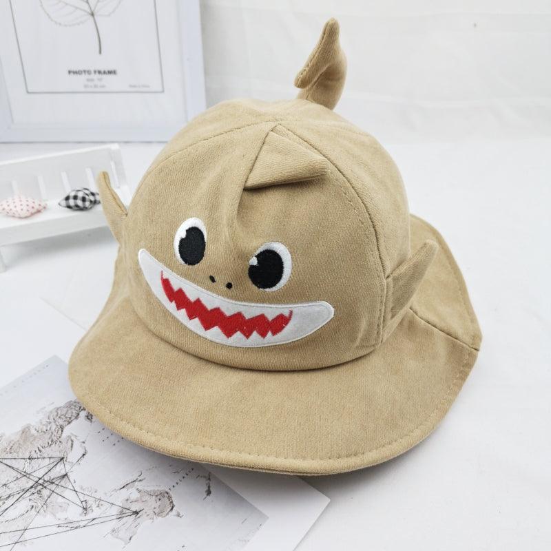 Kid's Cartoon Shark Style Cotton Bucket Hat - Stylus Kids