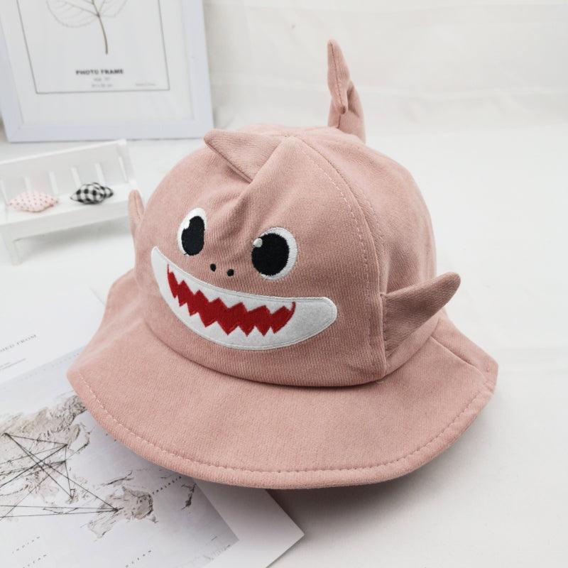 Kid's Cartoon Shark Style Cotton Bucket Hat - Stylus Kids