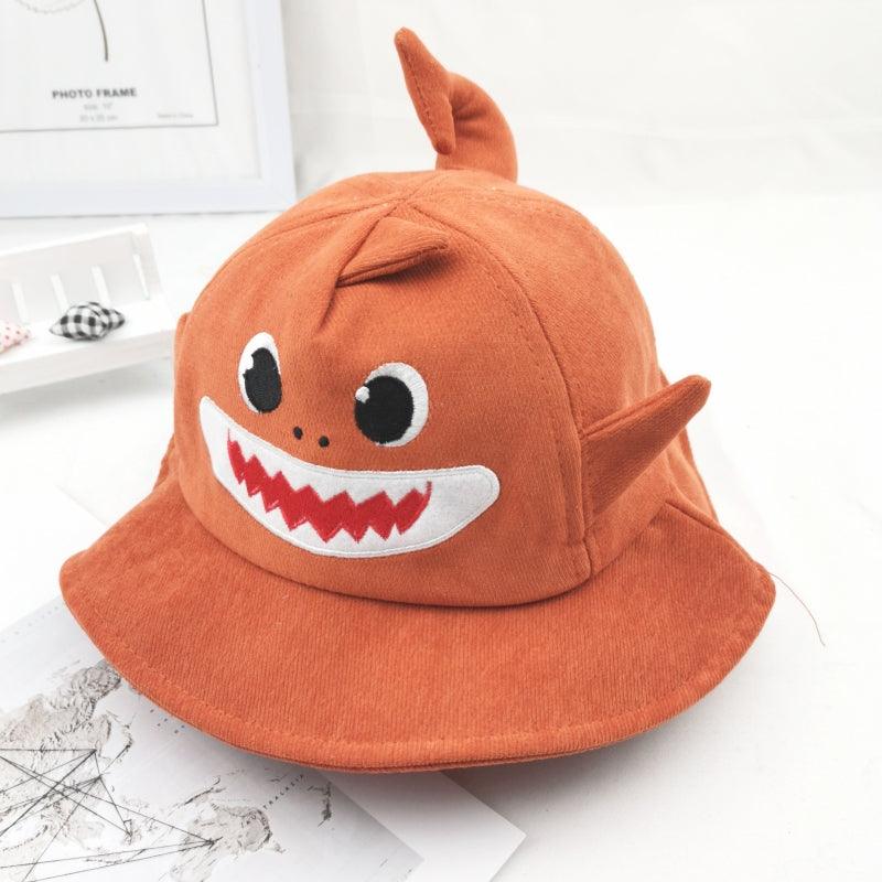 Kid's Cartoon Shark Style Cotton Bucket Hat - Stylus Kids